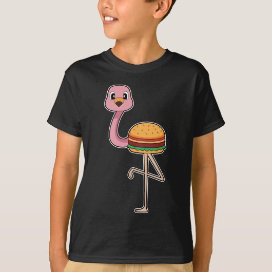 Flamingo Burger T-Shirt (Vorderseite)