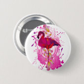 Flamingo Button (Vorne & Hinten)