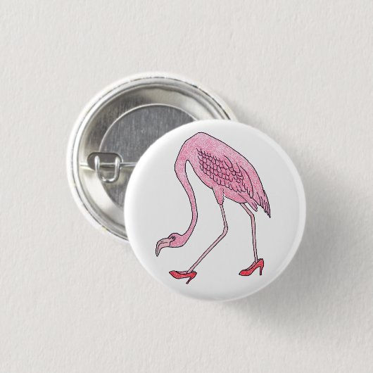 Flamingo Button (Vorne & Hinten)