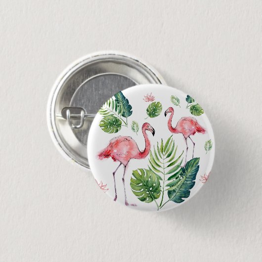 Flamingo Button (Vorne & Hinten)