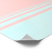 Flamingo Cactus Balloon Poster (Ecke)