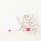 Flamingo Cactus Pineaple Hibiskus Pattern Notizbuch (Innenseite)