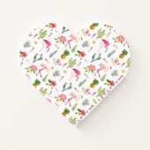 Flamingo Cactus Pineaple Hibiskus Pattern Notizbuch (Rückseite)