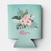 Flamingo Can Cooler Tropical Junggeselinnen-Abschi Dosenkühler (Rückseite)