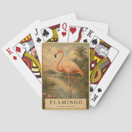 Flamingo Caribbean Wetlands VINTAGE Spielkarten