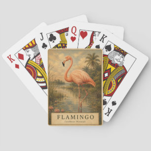 Flamingo Caribbean Wetlands VINTAGE Spielkarten