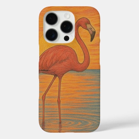 Flamingo Case-Mate iPhone Hülle (Rückseite)