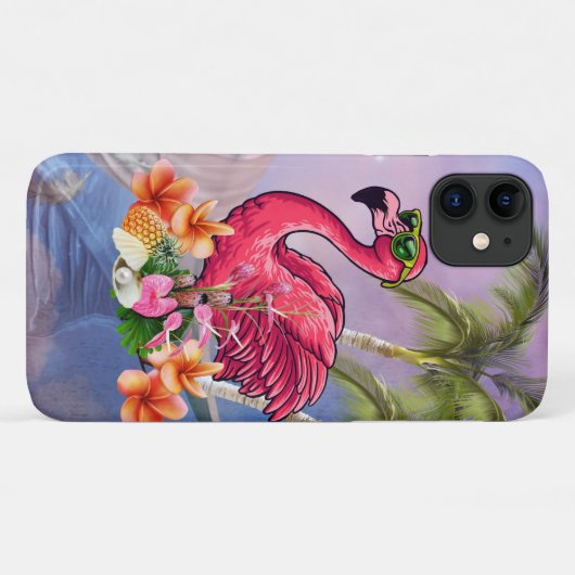Flamingo Case-Mate iPhone Hülle (Rückseite (Horizontal))