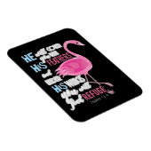 Flamingo Christliches Geschenk, Psalm 91 Bibelvers Magnet (Rechte Seite)