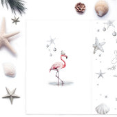 Flamingo Christmas Card Personalizable Dankeskarte