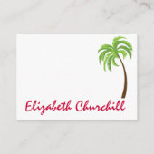 Flamingo Christmas Enclosure Card / Tag Begleitkarte (Rückseite)