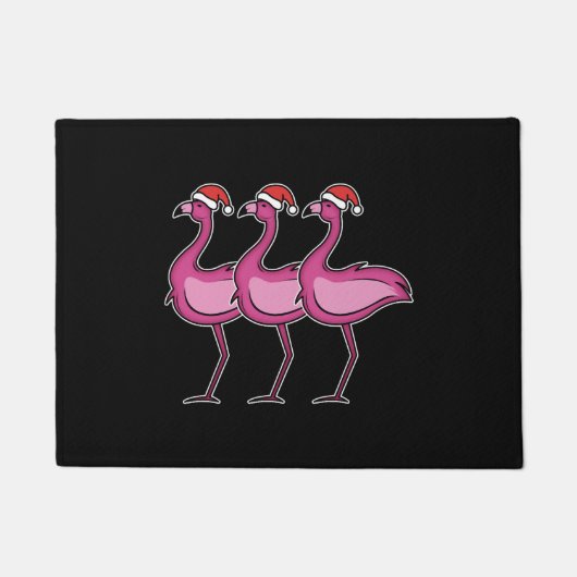Flamingo Christmas Fußmatte (Vorderseite)