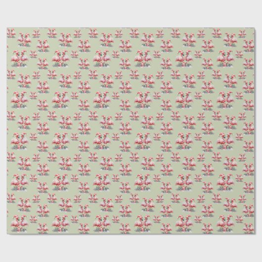 Flamingo Christmas Geschenkpapier (Flach)