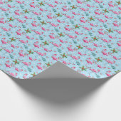 Flamingo Christmas Geschenkpapier (Ecke)