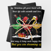 Flamingo Christmas Geschenkpapier Set (Beispiel)