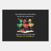 Flamingo Christmas Geschenkpapier Set (Vorderseite)