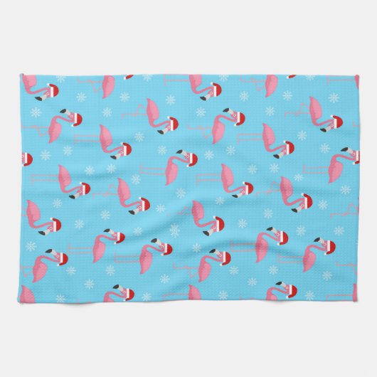Flamingo Christmas Geschirrtuch (Horizontal)