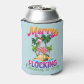 Flamingo Christmas im Juli | Tropischer Flamingo Dosenkühler (Kanne Rückseite)