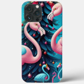 Flamingo Christmas iPhone / iPad Fall Case-Mate iPhone Hülle (Rückseite)