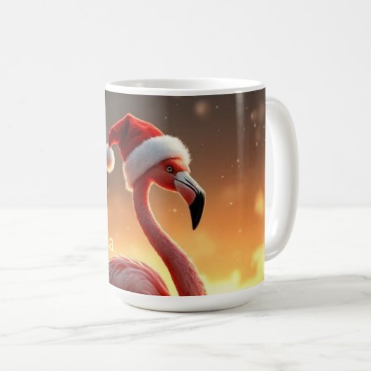 Flamingo Christmas Kaffeetasse (VorderseiteRechts)
