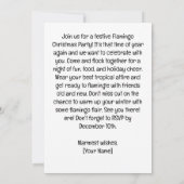 Flamingo Christmas Party Einladung (Rückseite)