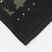 Flamingo Christmas Santa Hat Ugly Christmas Sweate Fleecedecke (Ecke)