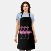 Flamingo Christmas Schürze (Getragen)