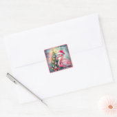 Flamingo Christmas Sticker (Umschlag)