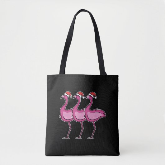 Flamingo Christmas Tasche (Vorderseite)