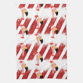 Flamingo Christmas Themed Geschirrtuch (Vertikal)