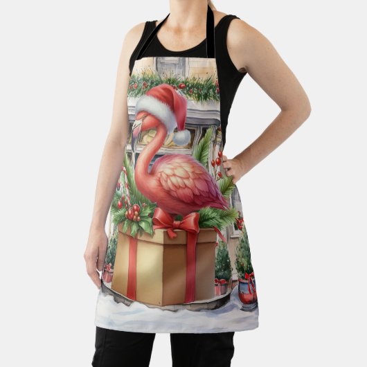 Flamingo Christmas Themed Schürze (InSitu)