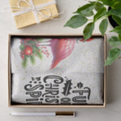 Flamingo Christmas themed Seidenpapier (Geschenk)