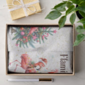 Flamingo Christmas themed Seidenpapier (Geschenk)