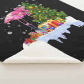 Flamingo Christmas Tree Lights Sherpadecke (3/4)