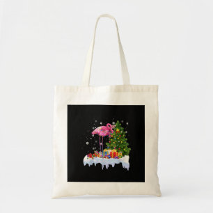 Flamingo Christmas Tree Lights Tragetasche