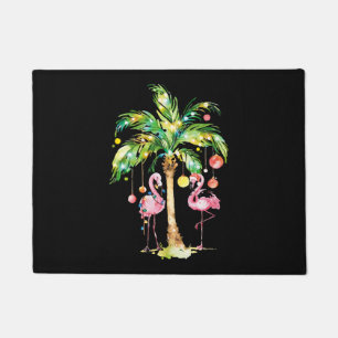 Flamingo Christmas Tree Lights Xmas Geschenk Fußmatte