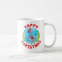 Flamingo Christmas Wildlife Nature Ice Skater Kaffeetasse