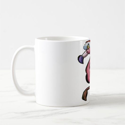 Flamingo Chrsitmas Kaffeetasse (Links)
