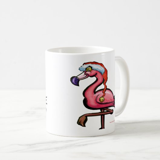 Flamingo Chrsitmas Kaffeetasse (VorderseiteRechts)
