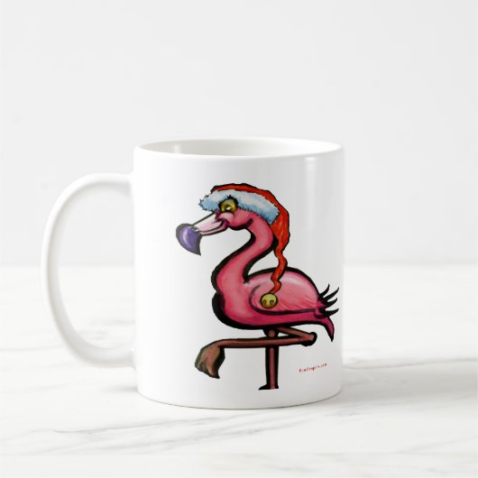 Flamingo Chrsitmas Kaffeetasse (Links)
