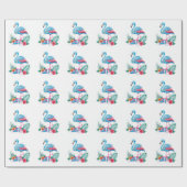 Flamingo Chucks and Pearls Comma La Harris 2024 Geschenkpapier (Flach)