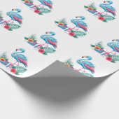 Flamingo Chucks and Pearls Comma La Harris 2024 Geschenkpapier (Ecke)