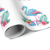 Flamingo Chucks and Pearls Comma La Harris 2024 Geschenkpapier (Rolleneckpunkt)