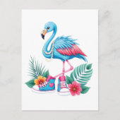 Flamingo Chucks and Pearls Comma La Harris 2024 Postkarte (Vorderseite)