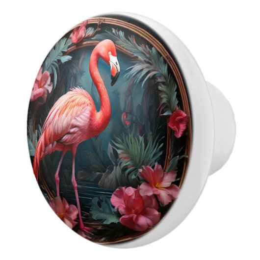 Flamingo Circle Frame Keramikknauf (Rechts)