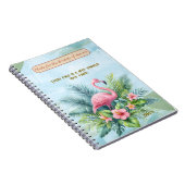 Flamingo Classic Notebook mit individuellem Angebo Notizblock (Rechte Seite)