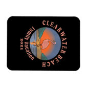 Flamingo | Clearwater Beach Flamingo Vacation 2021 Magnet (Horizontal)