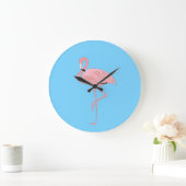 Flamingo Clock Große Wanduhr (Zuhause)