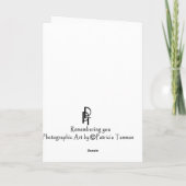 Flamingo close up 1 karte (Rückseite)