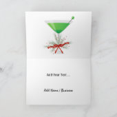 Flamingo Cocktail Christmas Card - SRF Feiertagskarte (Innenseite)